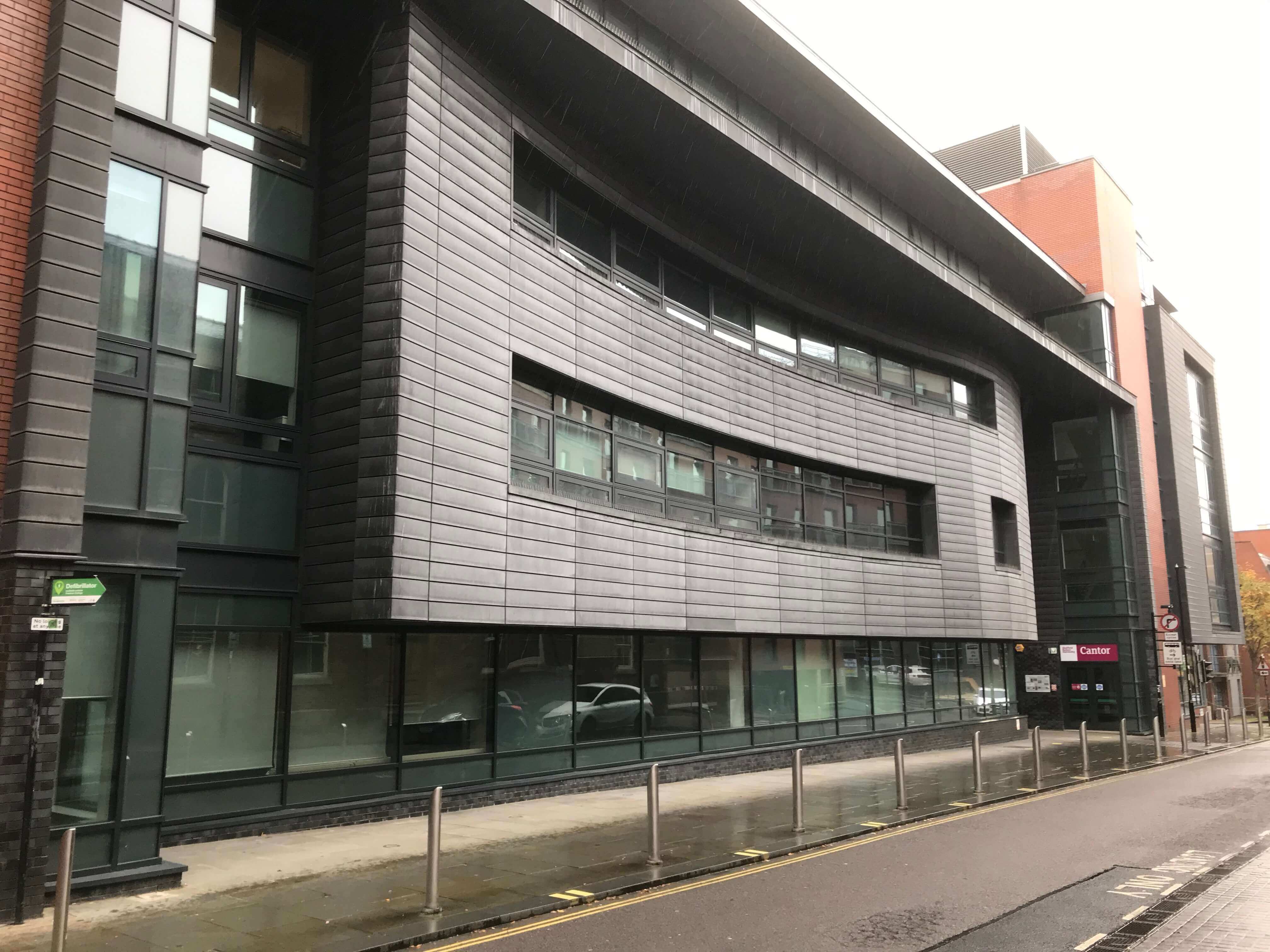Side entrance to the Cantor building